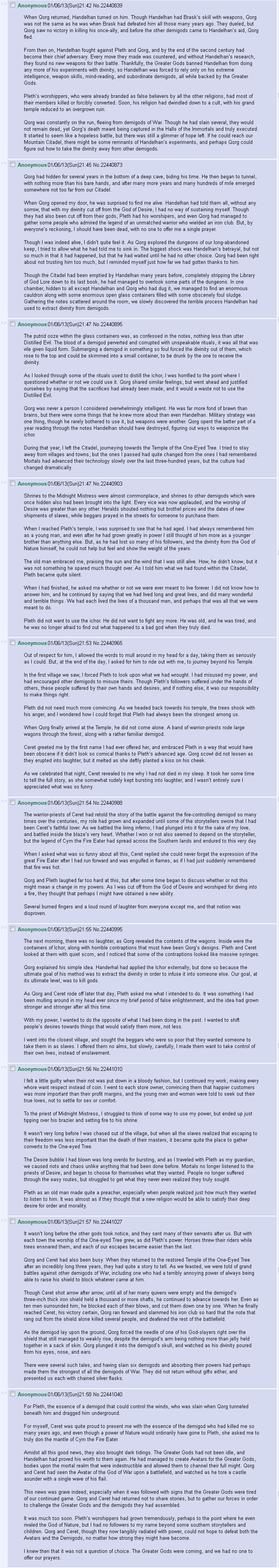 Desirebro's Tale. Had to reupload as I forgot the other parts. We 1357404810346 gem ) D Anonymousmkii/ 13( Sat) 1153 No 22412183 Om started wth only a Om Game M