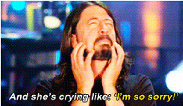 Haven't we all thought about this. The real story of why Dave Grohl got into rock music.. what a sav