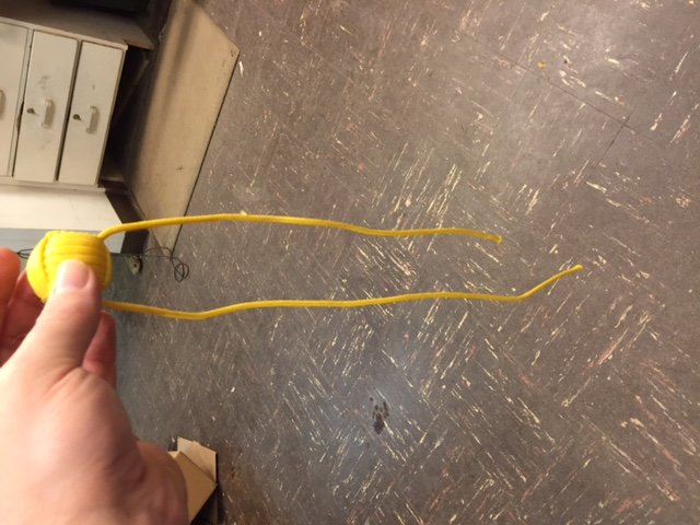 How to make another thing. Alright, let's get this how to started. First you will need: 10ft (3.048m) of paracord 1in (2.54cm) steel ball bearing Scissors (some