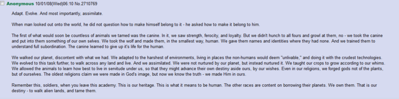 Humanity Fuck Yeah comp. . D Anonymous / 22/ : 14 No 17253974 news § l rememberence the humans defeated the mess ; tn remember l Mitt t breathe my tast Do you r
