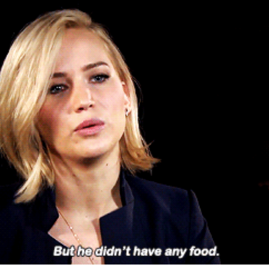 Hunger GAmes. .. He probably told his friend to invite Jennifer Lawrence over for a spitroast and he got the wrong idea