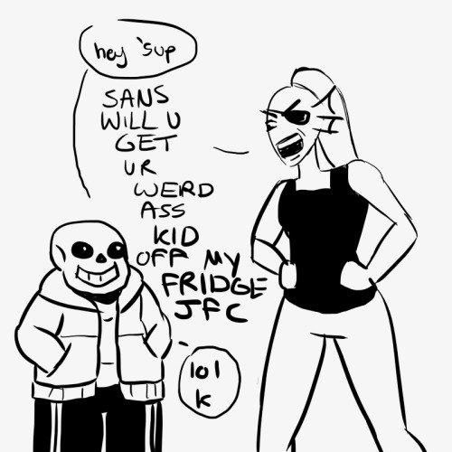 Like I give a fuck. Source: shingshingshiny.tumblr.com/post/133165676744/i-asked-thequalitytoddler-what-i-should-draw-and She would probably lift the fridge any