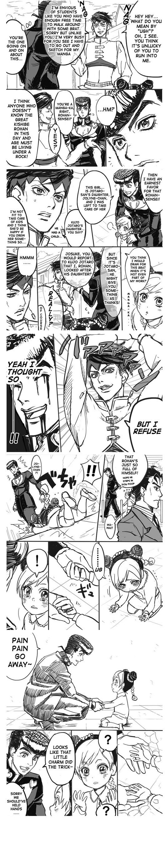 Little Jolyne Visits Morioh Town. . A JOLENE ON YOU DR WHAT' S LIP! DID YOU M. P THAT. >Not using the superior translation