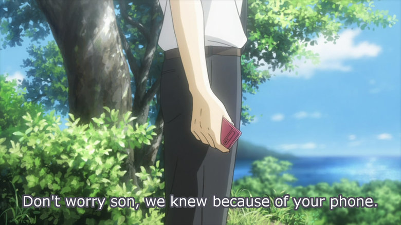 pink phone. .. Mom,Dad I'm insane. Don't worry, we knew becuase of your phone.