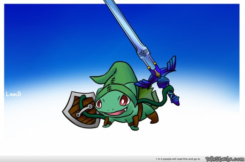 Pokemon / Zelda Crossover Art Comp.. Pokemon / Legend of Zelda Crossover Artwork Compilation I found all of this artwork online from various Websites such as De