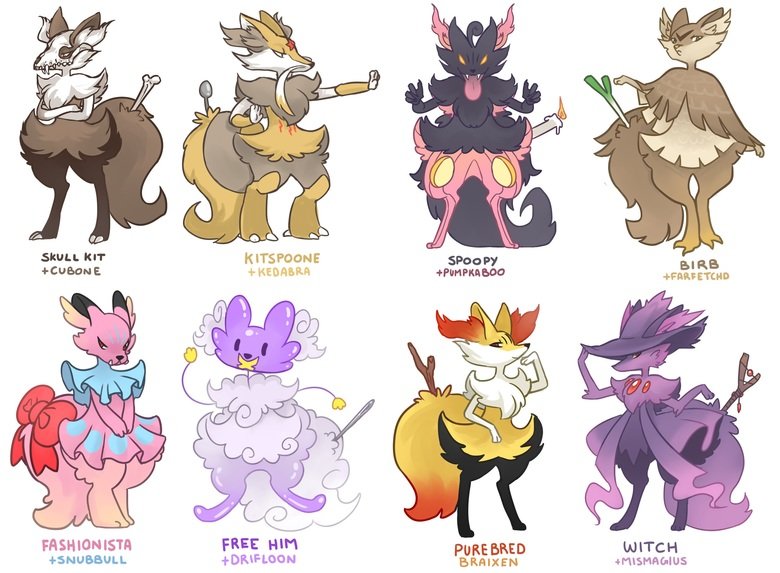 Pokemon Breeds. Source: Protoc00l on Deviantart and Tumblr.. If pokemon stopped coming out with new pokemon and instead went this route. I wouldn't mind.