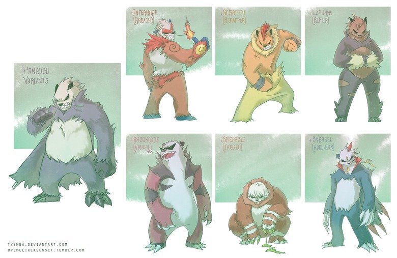 Pokemon Breeds. Source: Protoc00l on Deviantart and Tumblr.. If pokemon stopped coming out with new pokemon and instead went this route. I wouldn't mind.