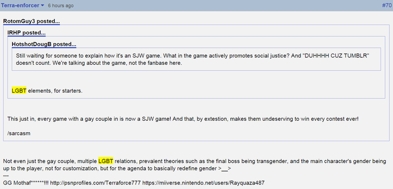 The fabled salt mines of GameFAQs. "I will do this if FFVII/Undertale is close. I was going to donate a few grand to charity for Christmas but this is a no