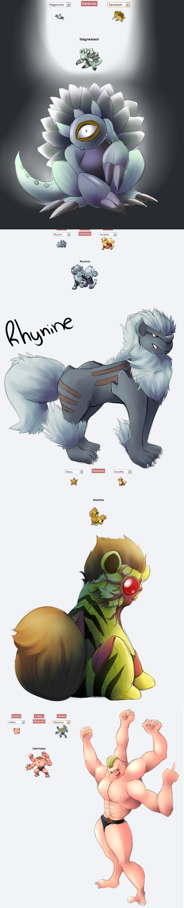 The Ultimate Pokefusion comp.. .. "Lol I have to make it look like a Magnemite and a Blastoise" "Lol that just draw a digimon"