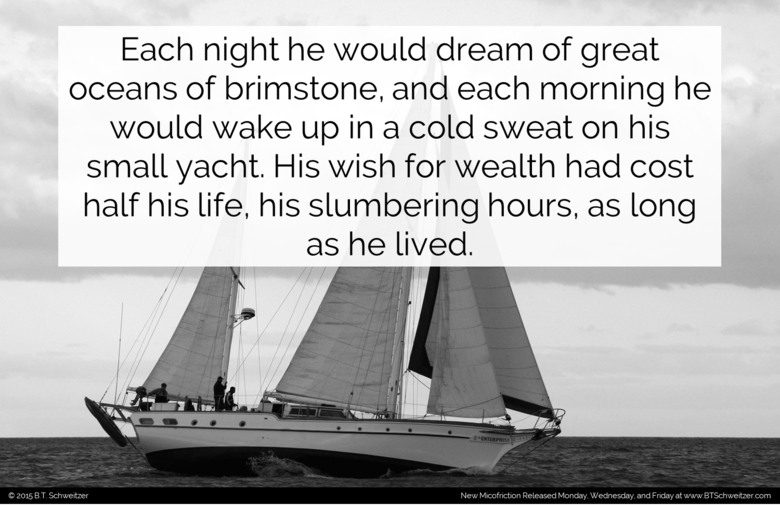 Two Sentence Stories #9. Wow talk about highs and lows! Last comp didn't even break 50 thumbs while the one before it set my record. Hope this one is closer to 