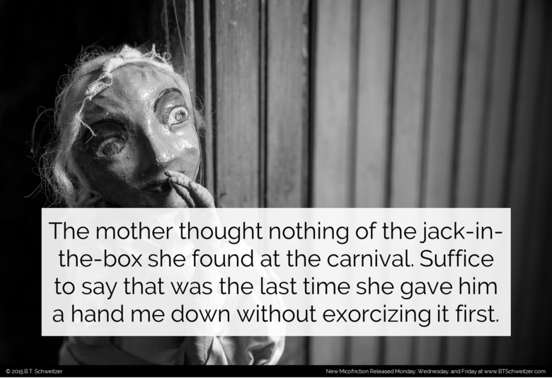 Two Sentence Stories #12. Here's comp #12. I'm happy to announce that I have some big plans for the month of October including two comps per week on Wednesday a