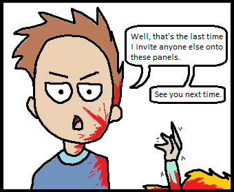 Two OC comics in ONE DAY.. . Hey Funna. lunki. Say hello to my new associate!. You need to do more subtle jokes. don't just clamber to what the biggest topic is on funny junk.